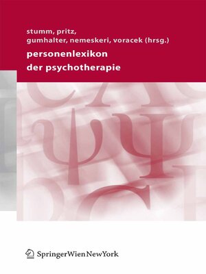 cover image of Personenlexikon der Psychotherapie